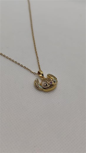Stitch Pendant Necklace, Cartoon Jewelry - Etsy
