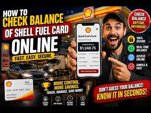 How to check balance of Shell fuel card online