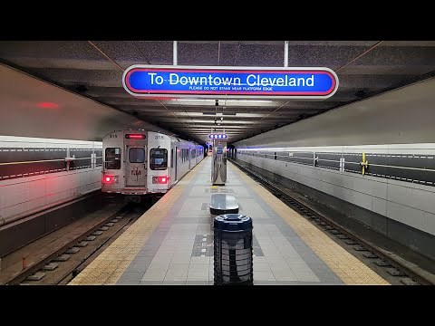 How to Ride the RTA Red Line Train from Cleveland Hopkins Airport to Downtown Cleveland