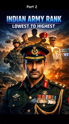 Indian Army Rank Lowest to Highest Part 2 #gkfacts #gktoday #sscgk