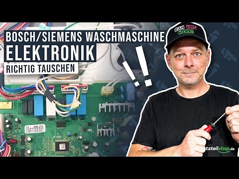 Waschmaschinen Elektronik Bosch Siemens austauschen - So geht es.
