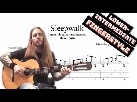Sleepwalk TAB - acoustic fingerstyle guitar tabs (PDF + Guitar Pro)