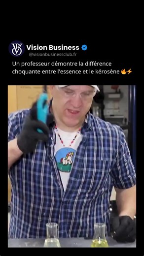 Vision | Business Média on Instagram: "La plupart des gens n’ont aucune idée à quel point ces deux carburants se comportent différemment 🔥🧪 L’essence et le carburant pour avions proviennent de la même source pétrolière, mais ils sont conçus pour des mondes totalement différents. L’essence est un carburant plus léger, très volatil, conçu pour s’enflammer instantanément et brûler rapidement afin de soutenir les cycles rapides des pistons dans les moteurs automobiles. Même une petite étincelle su
