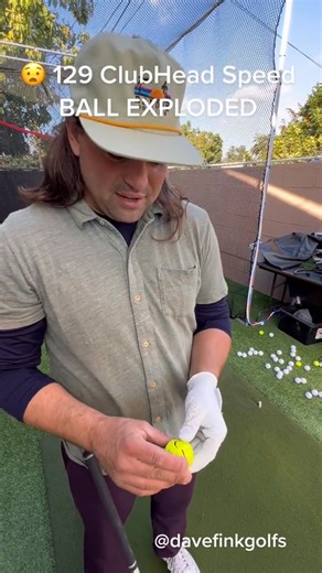 Exploding golf ball 😵‍💫 #golf #GolfLife#golfswing #believeitornot | Dave Fink Golfs
