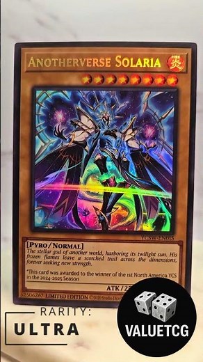 Anotherverse Solaria (YCSW-EN015) - Ultra Rare - YCS Championship Prize Orica / Proxy #yugiohcards