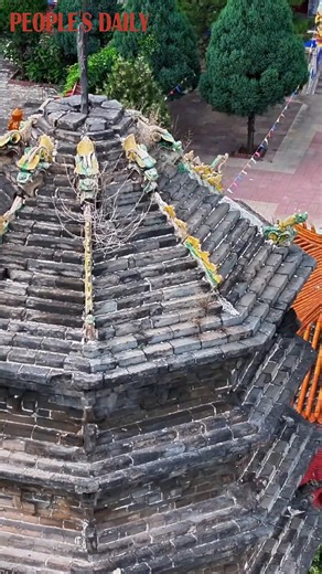 61K views · 3.3K reactions | Standing against the modern cityscape, this octagonal 13-story pagoda at a temple in Fenyang, north China's Shanxi, was first built during the Yuan Dynasty (1271-1368), witnessing the tides of history for centuries. | People's Daily, China | Facebook