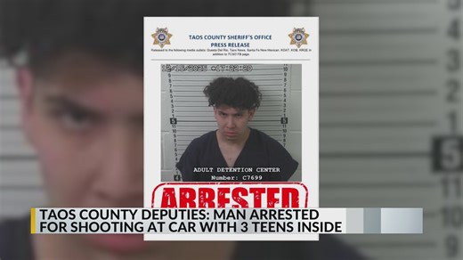 New Mexico man accused of shooting at vehicle with 3 teens inside