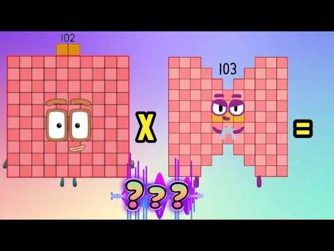 MULTIPLICATION OF BIG NUMBERS | MULTIPLY NUMBERBLOCKS GIANT NUMBERS | hello george