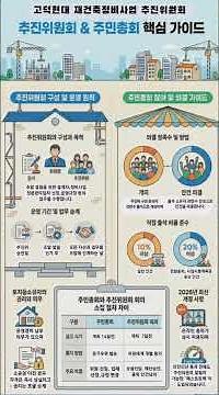 추진위원회와 주민총회 관계 # 명일4인방 # 고덕현대아파트 재건축정비사업