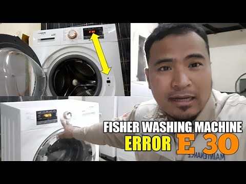 ERROR E30 FISHER WASHING MACHINE. HOW TO SOVE THE PROBLEM HOW TO FIX DOOR SWITCH WASHING MACHINE