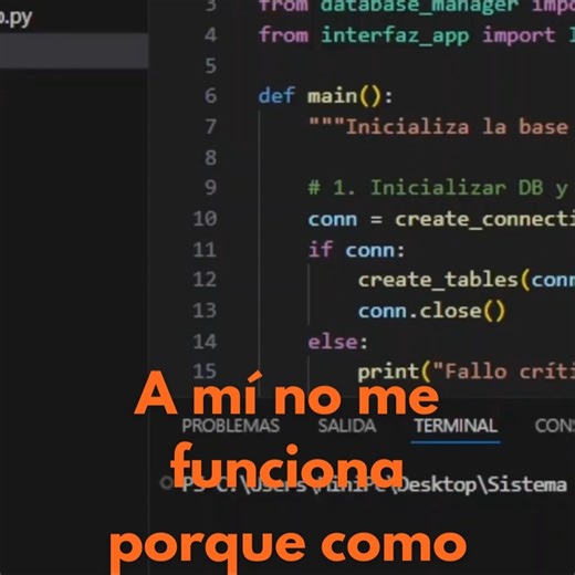 Lisandro Vico Code on Instagram: "¡Misión cumplida! El Sistema de Inventario con Python funcionando. Mira cómo convertimos el proyecto en un archivo .EXE para que tu negocio lo pueda usar sin instalar nada. Código fuente y tutorial completo para tu Control de Stock GRATIS en el link. TUTORIAL COMPLETO: https://youtu.be/Hl7iFwwyYWo #CrearEXE #PythonEXE #InventarioFuncional #SistemaDeStock #GRATIS #TutorialPython #SolucionDeNegocios"