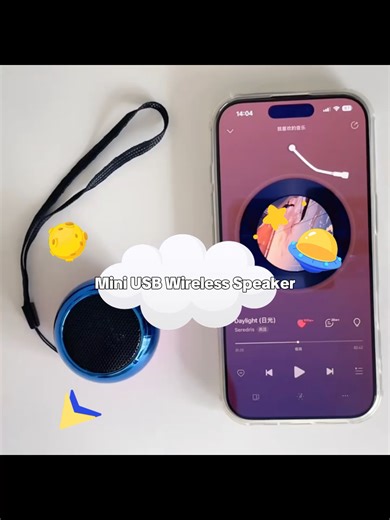 Mini USB Wireless Speaker #Speaker #MiniUSBWireless #foryoupage #tiktokmademebuylt