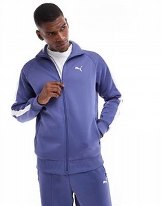 Puma T7 always on track jacket in blue crystal | ASOS