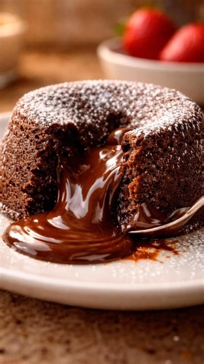 Perfect Lava Cake in 10 Minutes ⏱️🔥
