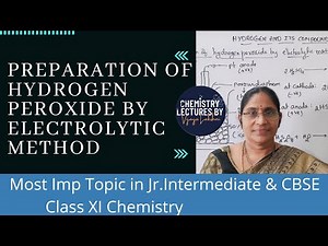 Preparation of Hydrogen Peroxide (H2o2) by Electrolytic Method || Hydrogen and it's Compounds