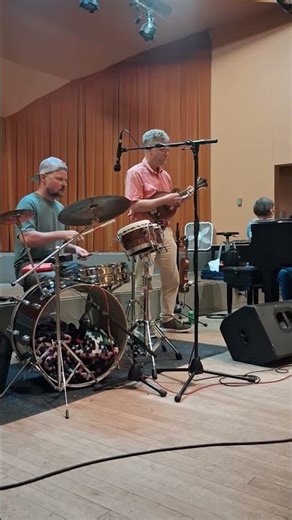 Piano solo on fire at the Glen Echo contra dance!