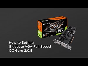 How to Setting Gigabyte VGA Fan Speed OC Guru Gigabyte
