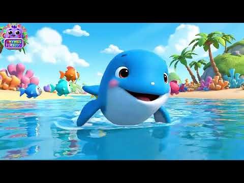 Splash Splash Baby Whale Ocean Wiggle 🐳 | Nursery Rhymes for Kids | Baby Songs