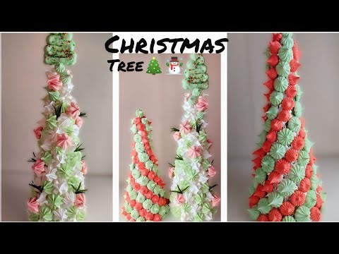 DIY CHRISTMAS TREE Meringue | Only 2 Ingredients🌲Super Long Shelf Life (no oven)