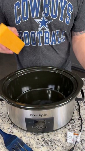 Cowboy crack dip in the crockpot