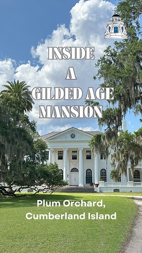 Plum Orchard, a Carnegie family mansion on Cumberland Island. This Gilded Age mansion totals 22,000 sq ft! Today we're taking a tour, exploring what Edwardian High Society life was like - both upstairs and downstairs. #gildedage #mansion #edwardian #architecture #oldhouselove #nps #exploregeorgia #historichomes #savingplaces | The Georgia Trust for Historic Preservation