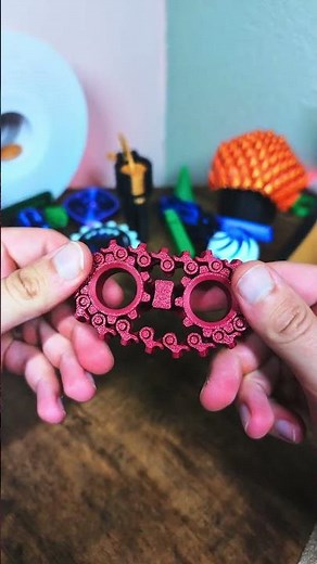 I 3D Printed a Tank Thread fidget spinner \\\\ Print in place #mechanisms #shorts