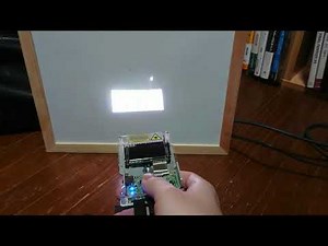 【DEMO】pico laser projector Kit test