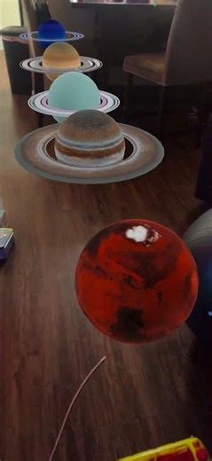 Can You Name All the Planets in this AR Solar System? 🌍🪐✨