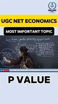 Ugc Net Economics Most Important Topics | P Value in Econometrics | P Value Ugc Net #shorts