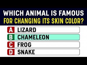 Can You Guess All 25 Animals 🐾 Animal Trivia Quiz Challenge