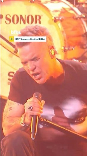 Robbie Williams performs a tribute to Ozzy Osbourne 🤘#live #music #britawards