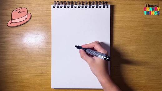3K views | 梨 Stylish & simple! Learn how to draw a hat in 8 easy steps perfect for kids & beginners. Full tutorial here:  https://buff.ly/6il34R3 #HatDrawing #KidsArt #DrawingTutorial #CreativeKids #EasySketch | I Heart Crafty Things | Facebook