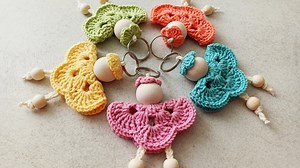 Adorable crochet heart keychains | Easy & beginner-friendly tutorial
