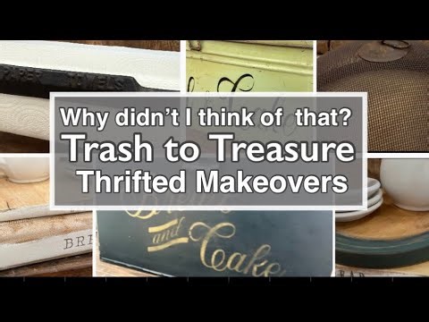 trash to treasure diy | thrift store makeover | home decor | primitive decor diy