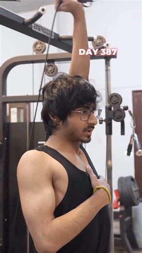 Kunal Chhabra on Instagram: "Day: 387 💪🏻 39Kg to 70Kg Challenge . . #fitness #weightgain #skinnyfit #gym #viral"