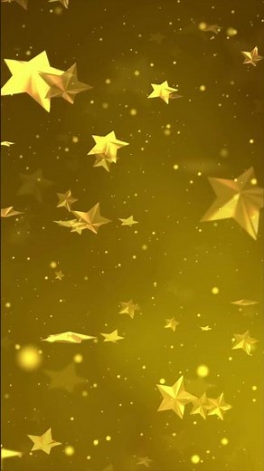 #4K #Floating Shiny Shimmering Organic Glitter Star #Particles Loop #Background.
