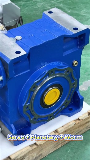 Dual-stage servo gear motor. (Servo+Planetary+Wrom)