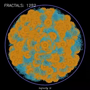 How Many Fractal Bounces Before the Screen Is Full? 😵‍💫🌀 #satisfying #simulation #fractals