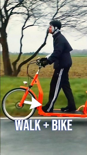This Bike Lets You Walk AND Ride at the Same Time! 🚲