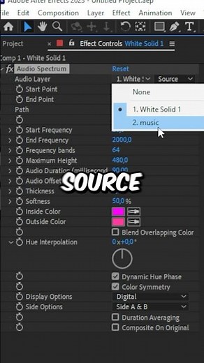 How To Make A Audio Spectrum Effect in After Effects