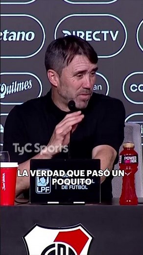 CHACHO COUDET and his JOY at returning to the Monumental in River's victory against Sarmiento