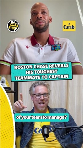 Who’s the toughest teammate for Roston Chase to manage as West Indies Test captain? 👀