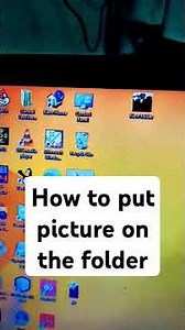 How to put picture on the folder? #folder #trending #computer #technicalasif #viralpost #explore