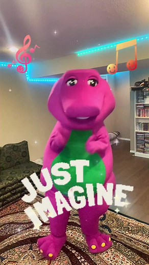 When you use your imagination, you can do almost anything! ✨ #barneythedinosaur #singalong #imagination #growingup #fyp