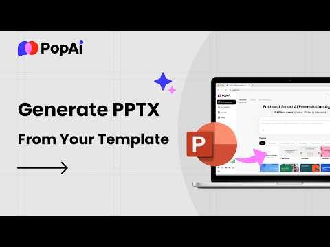 PopAi update: Generate PPTX with Your Own PowerPoint Template
