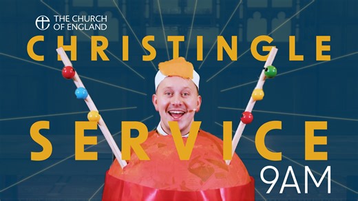 Our service today is a wonderful opportunity for you and your family to get involved and take part in making your own Christingles. Join Rev Lee Kirkby from St Thomas' Church, Newcastle, and reflect on how the Christingle symbolises all that Jesus means to us. How to make your own Christingle: - Take your orange and tie your red ribbon around it, or if you are using tape, stick it around the middle of the orange - Next, make a small cross in the top of your orange that's the right size to hold y