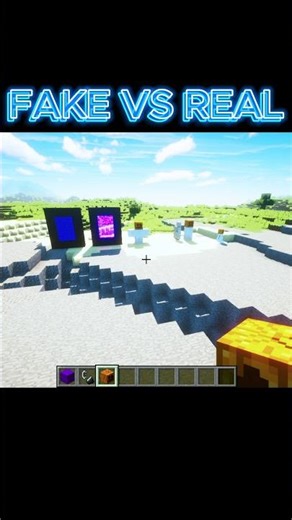 FAKE VS REAL IN MINECRAFT WORLD #minecraft