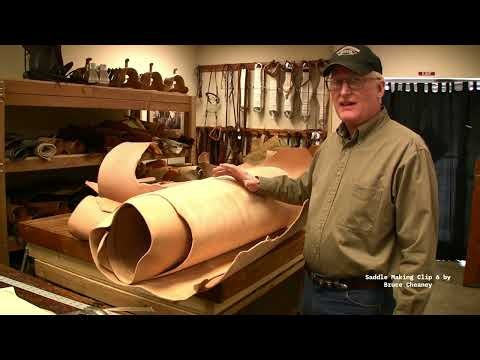 Saddle Making Video - Clip 6 By Bruce Cheaney #leather How to make a custom saddle video