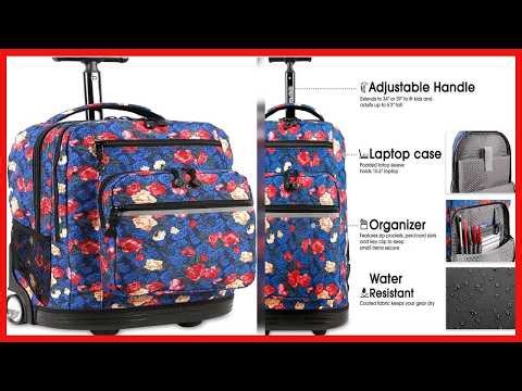 20-Inch Rolling Backpack for Teens and Adults with Huge Capacity and Laptop Protection