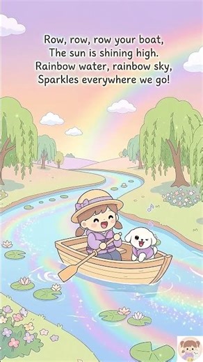 Can You Sing Along? 🎶 Row Your Boat Adventure! #RiruruKids #Shorts #kidssongs #rirurukids #music